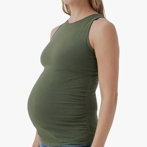 Pact Sage Green Maternity Tank Top